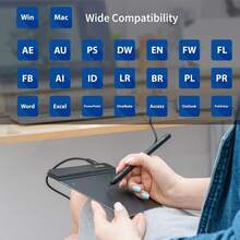 XP-Pen StarG640 Tableta de Dibujo 6x4 Pulgadas Lapiz sin Bateria Negro - 1 - Ver 9