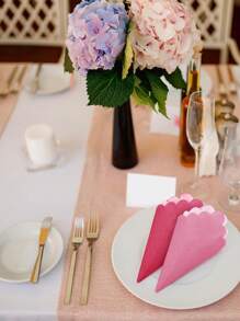 25pcs/Pack 13"X13" Disposable Dinner Napkins, Rose Red Petal Design, Suitable For Party Decoration, Theme Parties, Cocktail Events, Weddings, Desserts