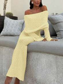 Herfst/Winterkleding 2025 Sexy jurk Vakantie-outfits Damesmode Sexy straatstijl Effen kleur Semi-transparant Eenlijnige hals Lange mouwen Lange damestrui Witte jurken, Cluboutfits Dames Sexy, Zomeroutfits voor dames