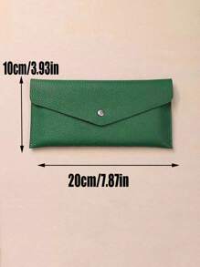 1pc PU Leather Money Envelopes For Cash, Reusable Cash Envelope Wallet For Travel And Budgeting, Multifunctional Banknote Wallet Cover Envelope Clip Coin