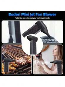 130000RPM Brushless Mini Violent Blower Handheld Electric Turbo Jet Fan Cordless Hair Dryer Dust Blower - 3檔可調 - 查看 5