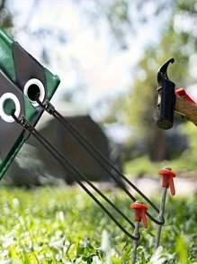 5/10PCS Heavy Duty Elastic Ropes With Hooks And Tension Straps - Adjustable Multi-Purpose Tie Downs For Home, Travel, Camping Gear | Durable Polyester/Rubber/Plastic, Windproof Folding Design, Car And Camping Accessories, Secure Fixation, Stylish Appearance, Solid Structure (Black, Green)