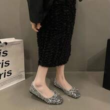 Zapatos planos de alto valor facial en primavera y verano, suelas suaves femeninas no están cansadas, pies Fairy Wind zapatos individuales, Bailarinas de mujer - Plateado - Ver 3