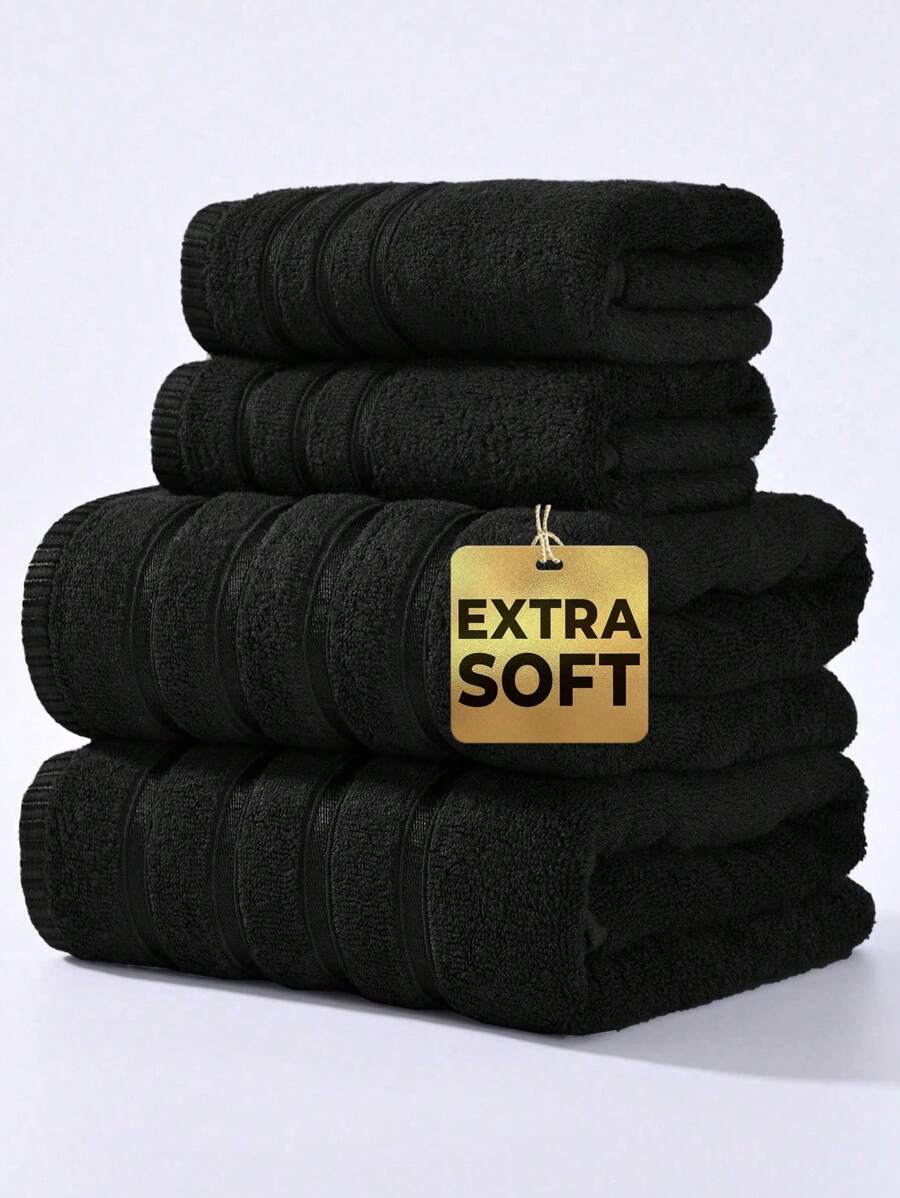 1件/2件竹纤维毛巾套装 - 轻盈柔软，超强吸水浴巾和手巾[薄款]，速干，亲肤，耐用，现代浴室配件，馈赠亲友的完美之选（40x75厘米和70x140厘米）