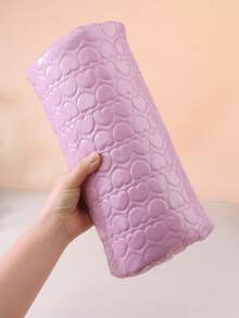 1pc Soft Manicure Pillow With Heart Shape Design, PU Leather Armrest Hand Pillow Set, Removable & Washable - Multicolor - View 3