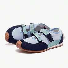 CAMEL CROWN Women's Casual Sports Shoes, Outdoor Fashion Flat Training Shoes For Autumn/Winter, Youthful Chic Versatile High Heel Sports Mary Jane Shoes - Blue/Navy - View 4