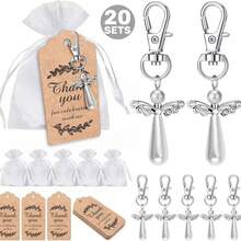 [Llavero de árbol de la vida - Regalo] Juego de 60 piezas Llavero de árbol de la vida - Llaveros de metal hueco - 20 bolsas de organza, 20 tarjetas de graduación, Acción de Gracias, Aprecio al maestro Gracias Decoraciones navideñas para el hogar Regalos de Navidad Decoración navideña