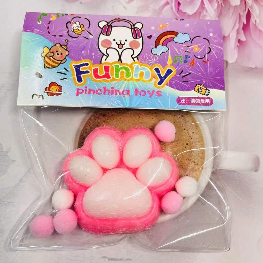 2025 Nuevo Artículo Juguete grande de apretón de pata de gato, Juguete de alivio de estrés, Bola de apretón de pata de gato linda, Juguete de apretón de pata de gato súper grande, Juguete de alivio de estrés de rebote lento de TPR, Juguete suave, Juguete de palma pegajosa, Juguete de alivio de estrés, Juguete de entrenamiento de coordinación mano-ojo, Juguete de alivio de estrés para niños y adultos, Juguete para niños, Juguete para niñas, Juguete interactivo para padres e hijos, Regalo para niños, Regalo sorpresa, Regalo de cumpleaños, Regalo de vacaciones - Navidad, Halloween - Juguete, Regalo