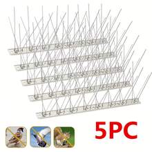 Bird Spikes With Stainless Steel Base, Bird Repellent Spikes Arrow Pigeon Spikes Fence Kit For Deterring Small Bird, Crows And Covers - Silver - View 12