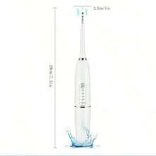 Electric Ultrasonic Scaler, Oral Care Kit, Teeth Whitening Scaler, Calculus, Plaque, Tartar And Other Cleaning, 5 Modes, Timer Reminder Function, With Usb Charging Base, Toothbrush Head, 2 Scaler Heads, Oral Mirror - Blue - View 12