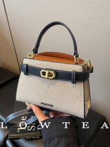 low tea حقيبة يد نسائية بملمس اللتشي الصيفي الجديد...