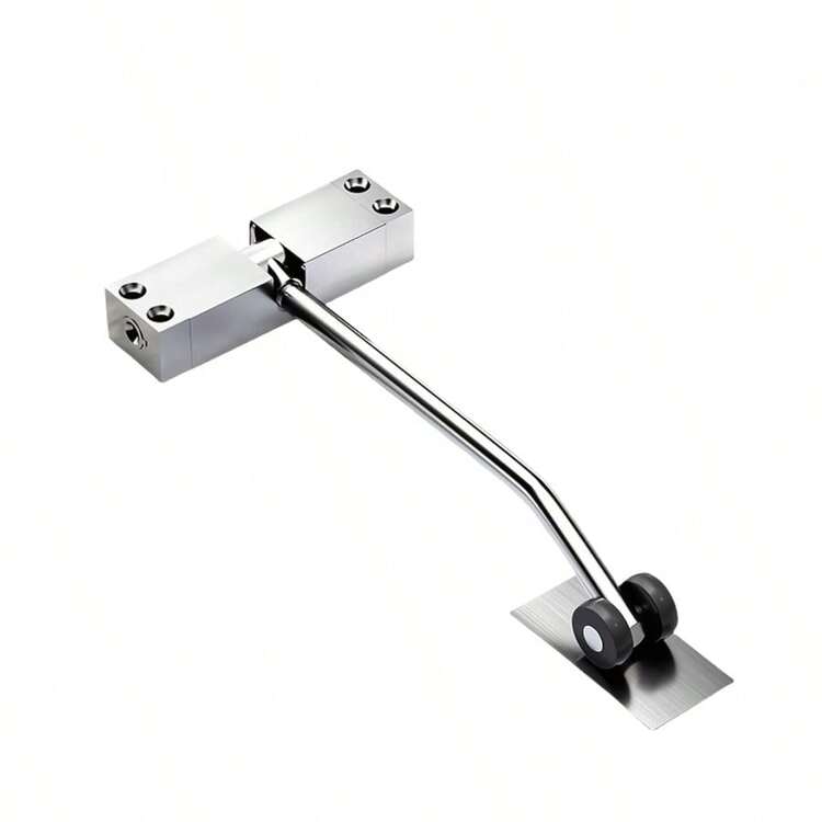 Stainless Steel Automatic Door Closer, Adjustable Strength, Brushed Metal Finish, Touch/Remote Control, Heavy Duty Spring, Surface Mounted For Interior/Exterior Use, Black/White - Multicolor - View 12