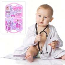 儿童角色扮演教育医生盒套装 3 岁以上儿童医疗套装玩具（15 件）、医生、医生玩具、儿童玩具、儿童玩具、玩具>其他儿童装扮、儿童化妆、最佳医生、医院套装、幼儿医生套装、医生套装、医生玩具、玩具 - 彩色 - 查看 7