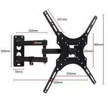 Soporte TV X-400 para 32-55 Pulgadas ajustable y fácil de instalar brazo articulado pared VESA 400x300 montaje robusto salas dormitorios - Multicolor - Ver 2