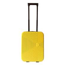 Well Home 18" Ultra-Slim Foldable Cabin Suitcase/Folds From 28cm To 13cm Thick/Lightweight And Durable ABS/2 Wheels + Telescopic Handle/Yellow - Yellow - View 7
