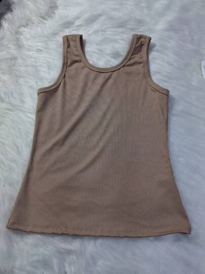 Regata Listrada Feminina Ribana Camiseta Básica  Simples    Praia