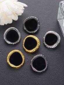 10 قطعة/مجموعة أزرار معدنية ذات ملمس مطرقة غير متماثل بطراز قديم، مناسبة للمعاطف والسترات والبدل والأزياء الرسمية، ويمكن استخدامها كأزرار زخرفية مخيطة باليد. مناسبة للملابس والأحذية والحقائب وصناديق الهدايا والإكسسوارات المجوهرة DIY، متوفرة بألوان وأحجام متعددة