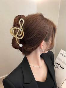1 件金属多色丝带蝴蝶结发夹，新款发夹发夹简单而百搭的发夹，是情人节休闲礼物的理想选择情人节发夹发夹发夹发夹发夹，爪夹