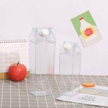 现货热销创意牛奶纸盒透明水杯保鲜便携杯简约塑料杯牛奶杯 - 彩色 - 查看 1