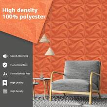 Art3dwallpanels Acoustic Panels 20 Pack Soundproof Wall Panels Acoustic Foam Sound Dampening, 3D Sound Absorbing, 12" X 12", Black