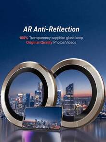 3片装超清钢化玻璃摄像头镜头保护膜，兼容 17/17 Pro/17 Pro Max、16/16e、16 Pro/Pro Max、15 Pro Max、15 Pro、15 Plus、15、14 Pro Max、14、14 Pro、14 Plus、13、13 Pro Max、11、12 - 表面光滑，粘性强，带金属环盖 - 金色 - 查看 7