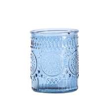 12pcs Vintage Nordic Style Sunflower Glass Candle Holders, Romantic Atmosphere Tabletop Decor Candle Cups, Suitable For Wedding, Dining Table Decoration