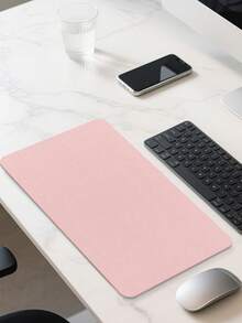 1 件 60 厘米/90 厘米电脑、笔记本电脑鼠标垫、耐热防水键盘垫、简约学生/办公桌面垫，用于保护桌面、书写、游戏配件、学校/办公用品、PU 皮革材质
