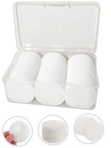 10/20/30/50/100片一次性圆形化妆棉卸妆棉洁面乳旅行便携套装 - 彩色 - 查看 1