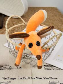 Muñeco de peluche de zorro pequeño, almohada de tiro con diseño de zorro, juguete de peluche de zorro naranja de dibujos animados para dormir, para príncipe, Navidad/Cumpleaños/Fiesta - Naranja - Ver 2