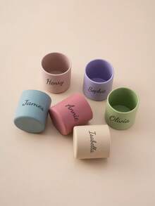 1pc Personalized Customization Name Baby Silicone Cup Solid Color Baby Tableware Portable Children Custom Water Bottles Winter Eve Gifts Back To School Winter Gift Ideas Boy Girl Valentine's Day Multi-Functional,Ornamental,Letter Exquisite,Stylish,Baby Fashion,Soft Squishy,Colorful,Cute Kawaii Adorable Unique,Customized Treasurefinds,Baby Gifts,Cutebaby For Children's Day,Multi-Functional,Ornamental,Letter,Stylish,Modern,Colorful,Cute,Adorable,Casual,Custom,Personalised,Unique,Customized,Ideal Gifts For Him,Ideal Gifts For Her,Halloween Edit,Back To School Fashion,Christmas Gift - Multicolor - View 2