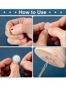 Self-Adhesive Transparent Hooks, Removable Ceiling Hooks, No Damage No Drill Hooks, Suitable For Hanging Thanksgiving Day, Christmas Party Decorations