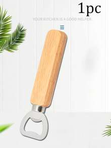 12/6/2/1 Piece Wooden Handle Bottle Opener - Solid Wood Design, Ergonomic Grip, Easy To Open Bottle, Suitable For Home Kitchen And Bar Party Use, Kitchen Bottle Opener | Natural Wood Surface Treatment | Durable Wooden Handle, Beer Bottle Opener, Halloween And Christmas Party Supplies
