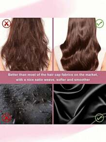 1pc Luxurious Satin & Silk Bonnet For Sleeping - Adjustable Comfort Fit With Tie Band - Unisex Night Hair Protection For Men & Women Home Bathroom Decor Spring Summer Autumn Winter Shower Towels For Beauty Salon, Hotel Sports,Home Essentials, Towel, Skin Care