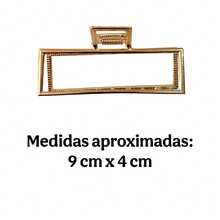 Large Metal Piranha In Gold And Silver, Various Models, Hair Clip, Hairstyle - MODEL 4 - View 2