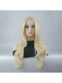 Women's Multi-Color Full Wig Natural Lace Style - 金色 - 查看 4