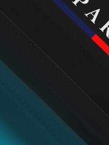 渐变黑蓝男式长袖运动衫和运动裤套装，“PARIS”字母印花休闲时尚套头运动衫，户外健身运动百搭男式连帽运动衫，秋季服装