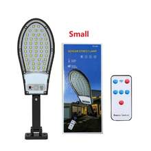 80000LM Luz solar LED súper potente para exteriores de 300W/200W, lámpara de pared solar con 3 modos, sensor de movimiento y iluminación de para calles