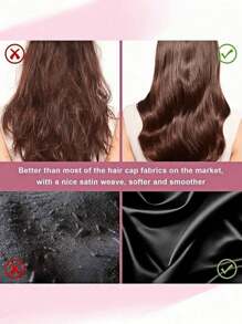 1/2pcs Luxurious Satin & Silk Bonnet For Sleeping - Adjustable Comfort Fit With Tie Band - Unisex Night Hair Protection For Men & Women Home Bathroom Decor Spring Summer Autumn Winter