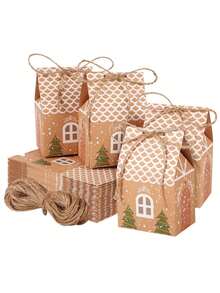 24件套2025年圣诞节降临节日历，可填写：降临节日历 - 圣诞礼盒和贴纸 - DIY降临节日历套装，圣诞装饰，家居圣诞礼物，圣诞装饰 - 彩色 - 查看 7