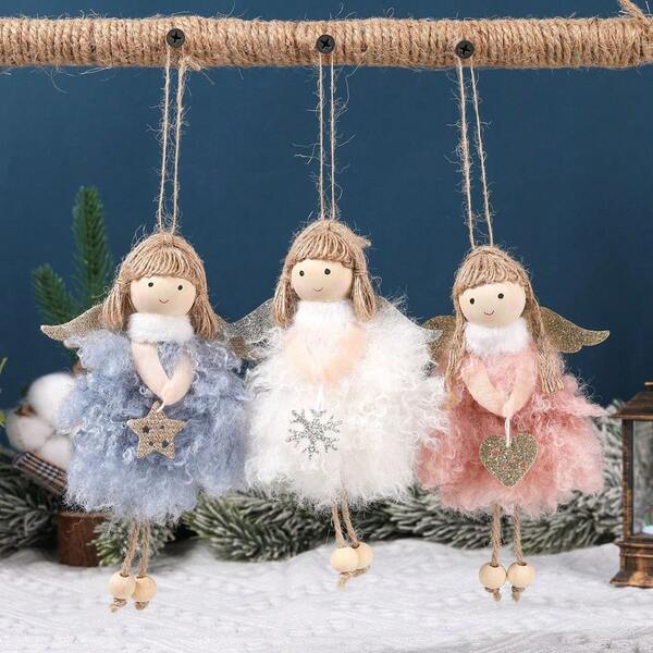 Christmas Decoration Angel Girl Figurine Ornament, Christmas Tree Decor Hanging Pendant, Creative Gift For Girls Home Decor Christmas Decorations Room Decor Winter