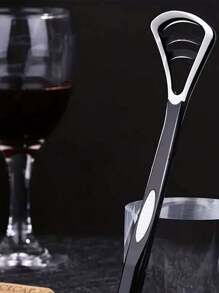 10/1pc Portable Tongue Cleaner Scraper, Tongue Coating Remover For Bad Breath - Black - View 3