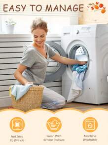 1 pieza/4 piezas Funda de almohada, Fundas de almohada de otoño, Funda de cojín, Ropa de cama, Funda de almohada, Funda de almohada con estampado de un solo lado, Funda de cojín moderno para sofá para decoración de otoño, Funda de almohada naranja, Textil para el hogar suave y acogedor, Transpirable y antipelusas, Suave y amigable con la piel, Fundas extraíbles