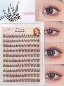 120pcs No Glue Lashes C Curl Self Adhesive Eyelashes Pre-Bond Individual Lash Clusters 10-13mm No Glue Needed Eyelash Reusable Natural Soft Eyelash Extension Long Lasting Korean False Eyelashes Gift For Women & Girl Large Capacity Segmented Fake Eyelash Lash Clusters,Eye Lash Clusters,Individual Eyelashes,Lashes,Fake Lashes