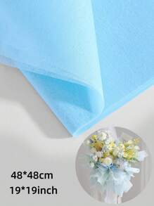 10张48*48厘米手工薄纸DIY工艺花束包装棉质衬纸适用于婚礼生日情人节母亲节礼物包装花店插花