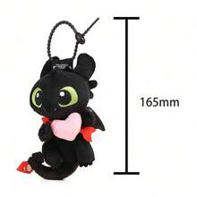 Universal Pictures Official Licensed Series - Cute Toothless 13cm Plush Hanging Ornament/Keychain/Backpack Hook, Sitting Soft Toy, Birthday Gift - The Toothless Boy Series-love - View 9
