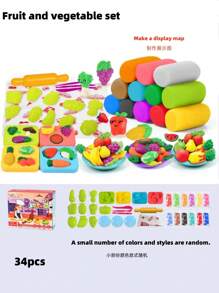 24/12/6pcs Children's Clay Suit, Soft And Easy To Shape, Not Easy To Dry Quickly, The First Choice For Creativity, Wheat Flour Material, Canned Storage, DIY Production, Educational Toys, Suitable For The Back-To-School Season, School Homework, Family Entertainment, Parent-Child Interaction, Can Make Christmas And Halloween Shapes It Can Be Used To Make Various Festival Halloween Shapes.(Please Seal And Store After Use)