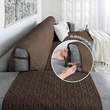 REAL TEXTIL Funda para Sofá en Forma de L Izquierdo y Derecho -Reversible- Cubre y Protege Tus sillones - Sofa Cover (Café) - Cafetería - Ver 6