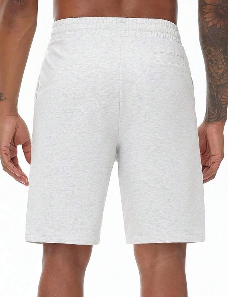 VN-Men's Plus Size ShortsVN-Men's Plus Size Shortsn's Lounge Shorts With P Poets Loose-Fit Jeey Shorts Running,Workout,Tining, Basketbashorts Menshorts Men - 希瑟懷特 - 查看 1