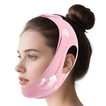 V Face Face Lifting And Firming Sleeping With Chin Strap Double Chin Sleeping Mask, Full Face Lifting Anti-Sagging Face Sculpture, Lasuroa, Breathable And Reusable, Double Chin Reducer, Pink V-Shaped Line Lifting Mask Jaw Exerciser - Màu tím - Xem 3