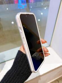 Apple Compatible With IPhone, 2-In-1 Card Slot TPU Phone Case - Soft Shell, Can Hold Cards & Coins, Anti-Fall, Sweat-Proof, Fingerprint-Proof, Wear-Resistant, No Fading Waterproof Shockproof Scratch Resistant - White - View 9